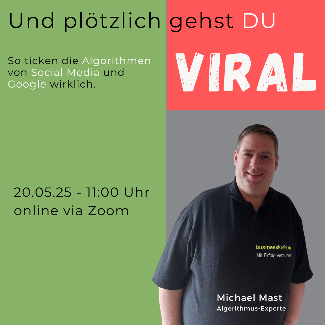 Businesskreis Academy Event am 20.05.2025 um 11:00 Uhr via Zoom